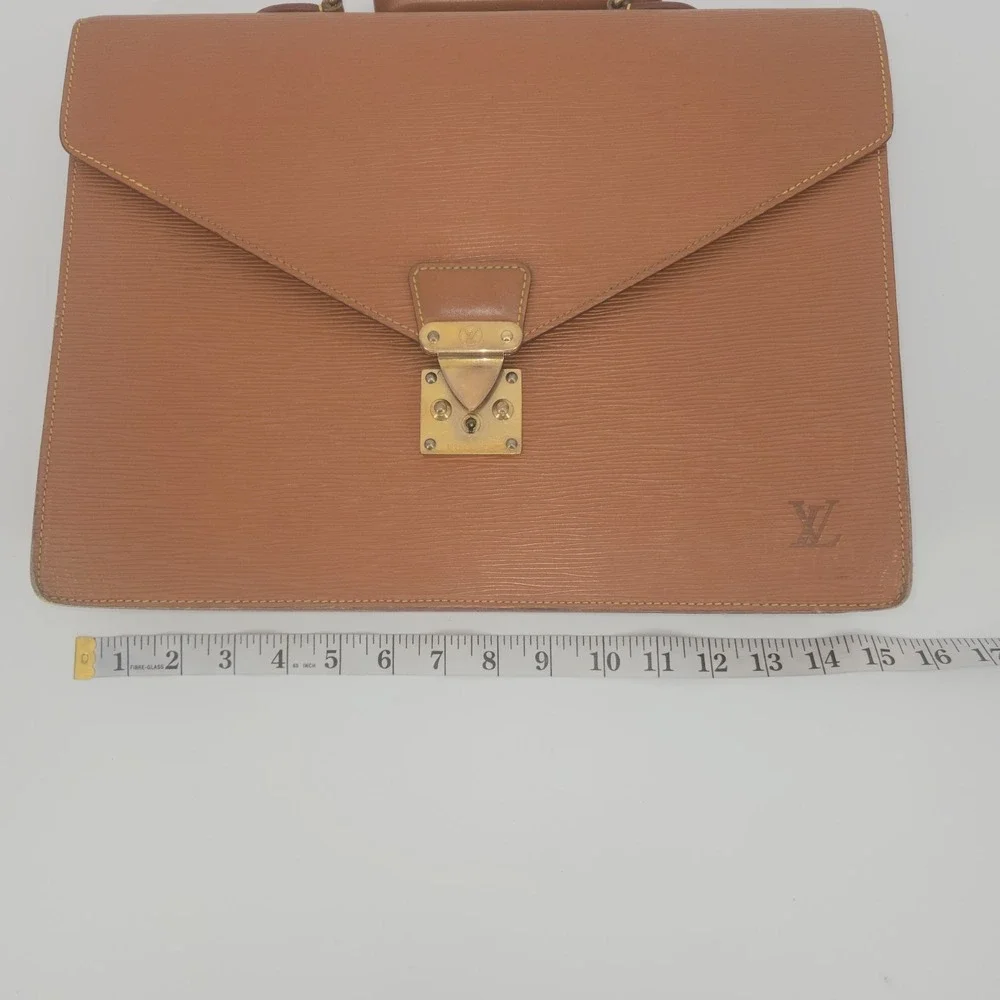 Louis Vuitton Epi Leather Serviette Conseiller Briefcase Attaché Brown MI815 VTG